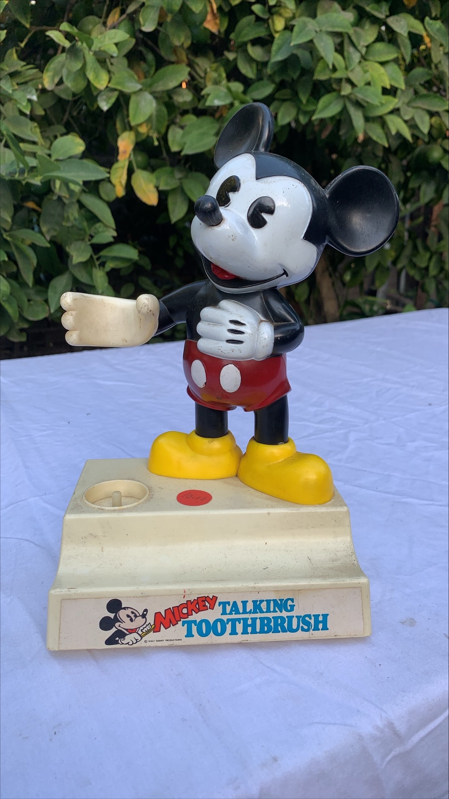 Mickey Mouse talking tooth brush holder