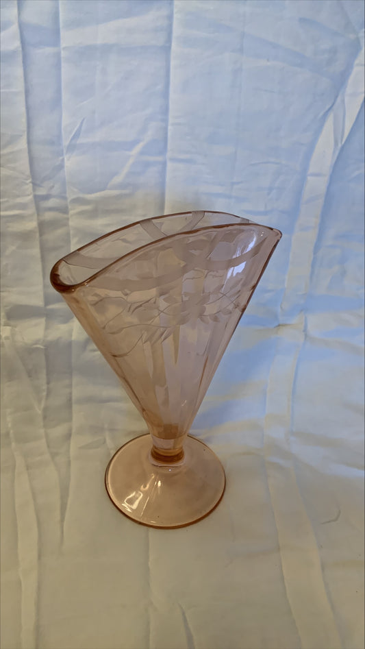 Pink Fan Vase