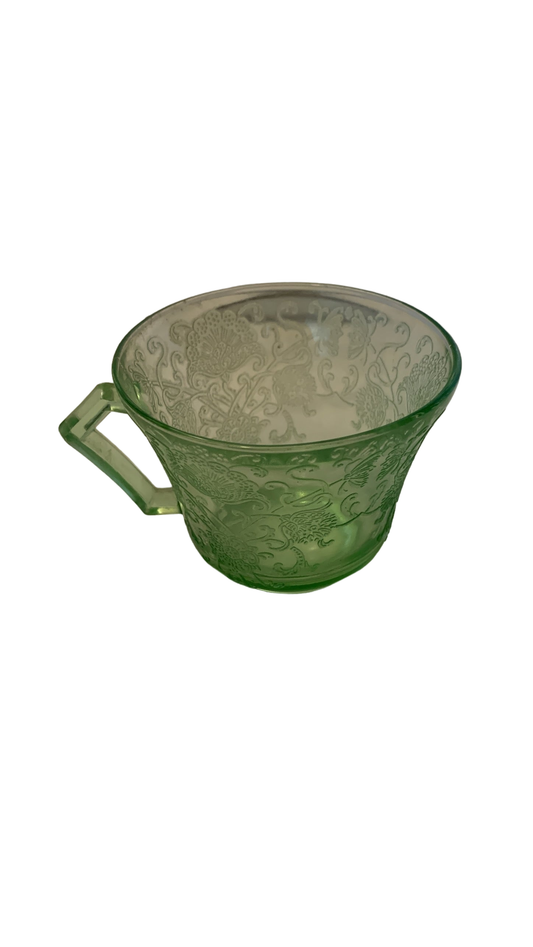 Depression glass cup