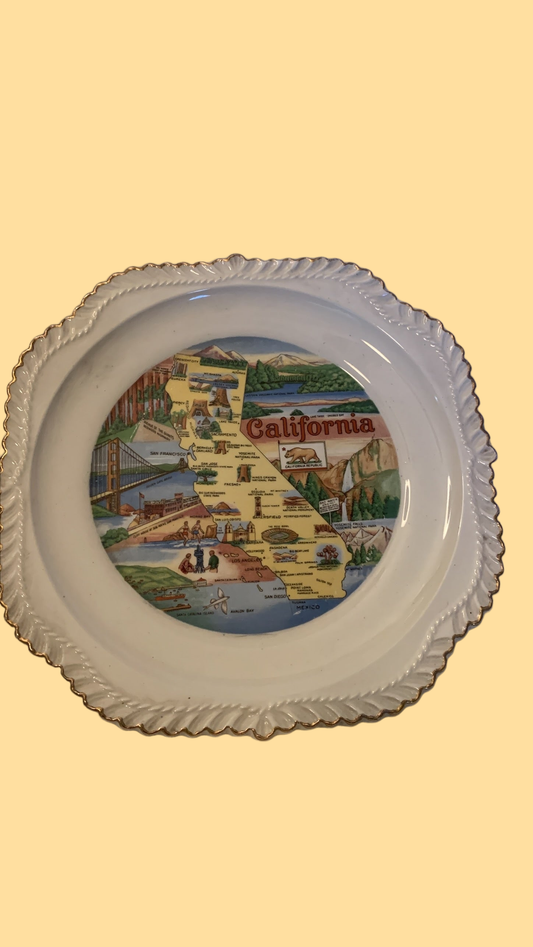 California Souvenir Plate