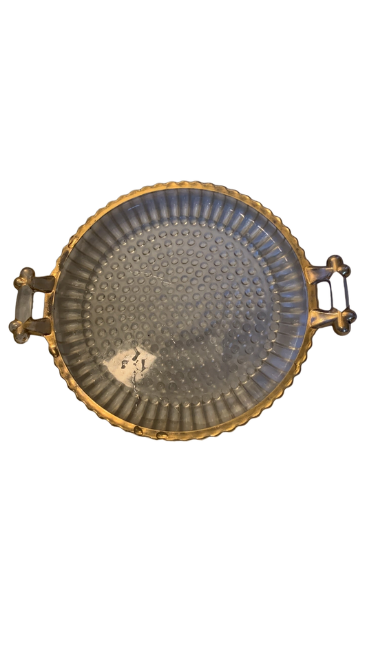 Hobnail serving tray