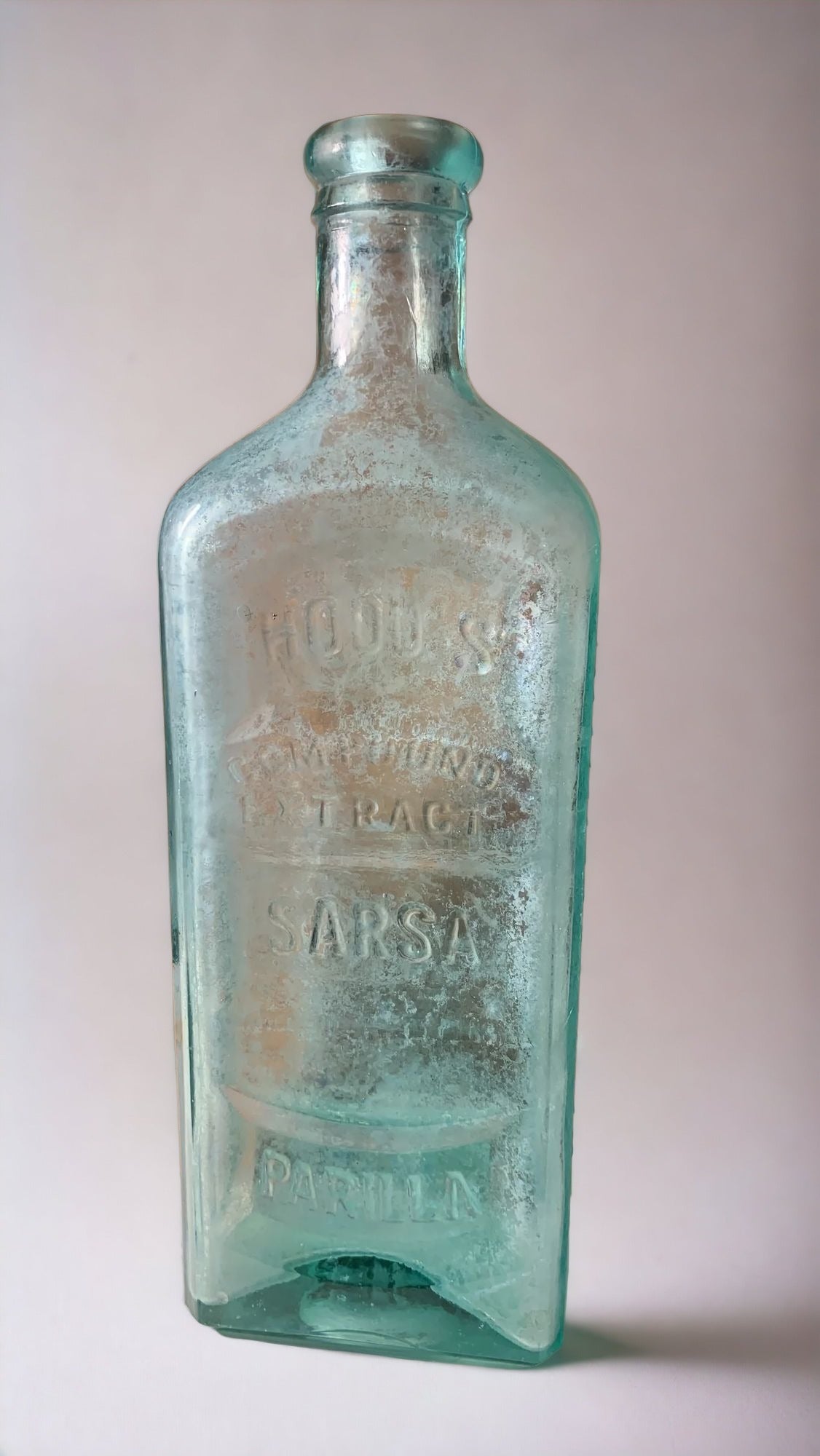 Vintage C.I Hood & Co. Clear Bottle