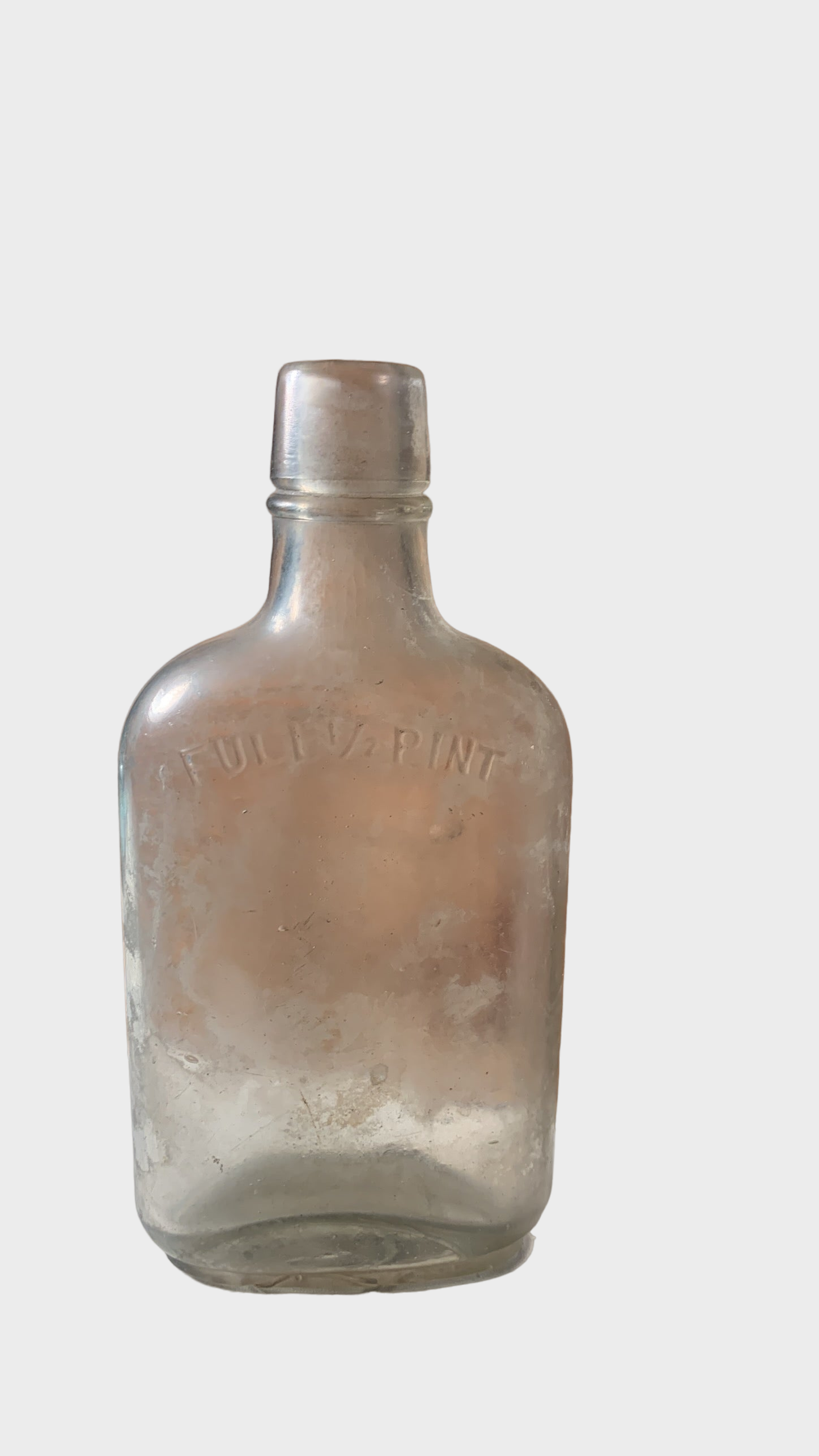 Vintage Half Pint Whiskey Bottle