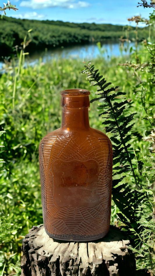 Vintage Amber Brown Glass