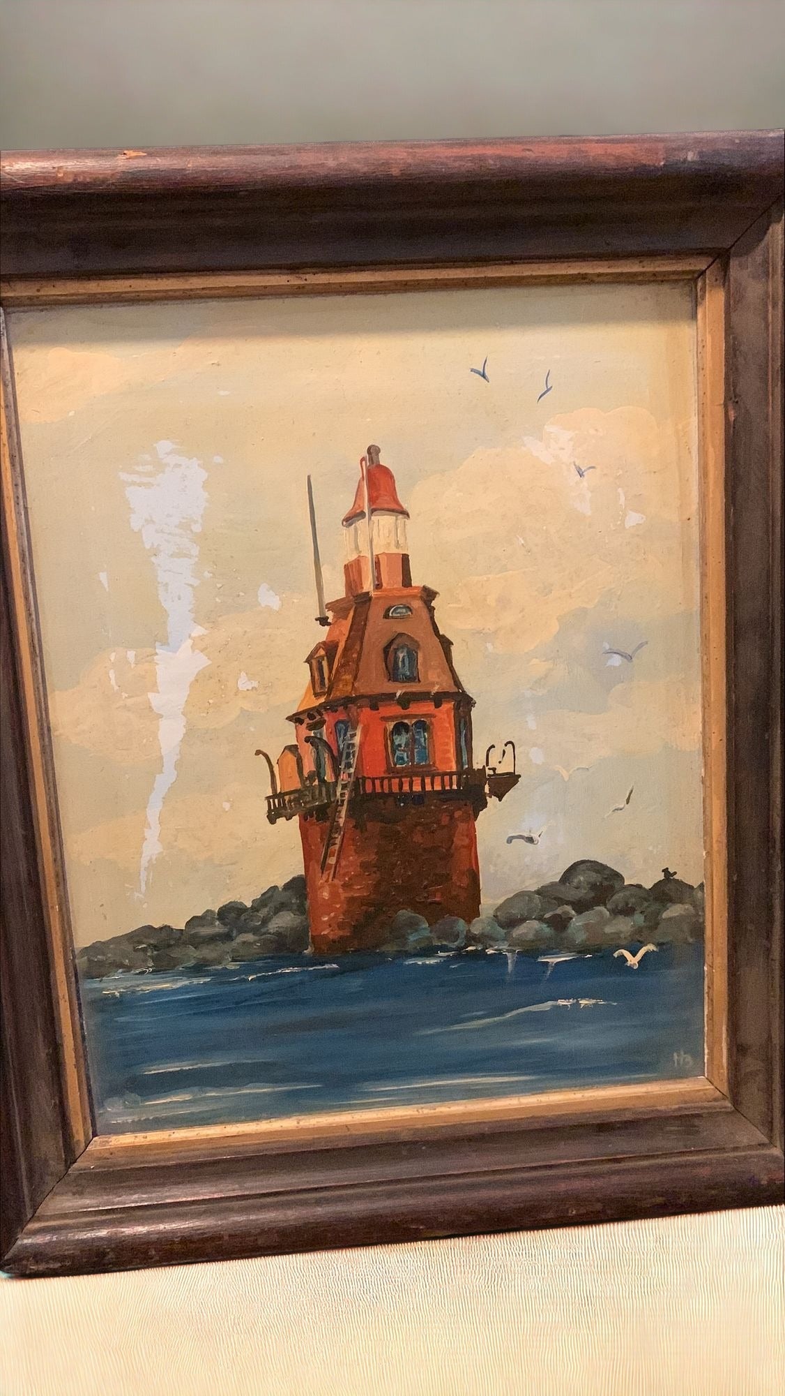 Lighthouse Oil Painting