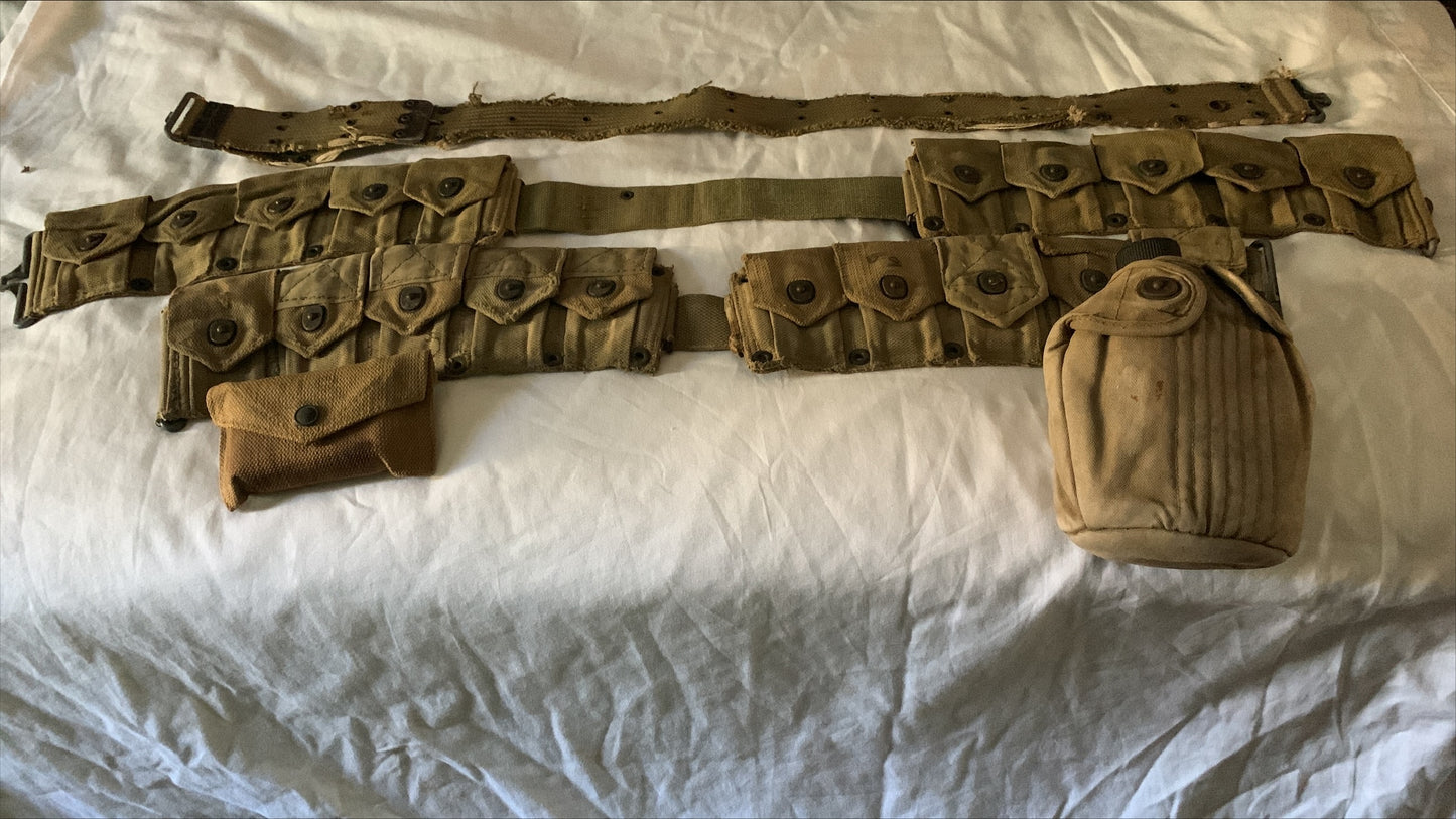 Vintage US Army Ammo Belts