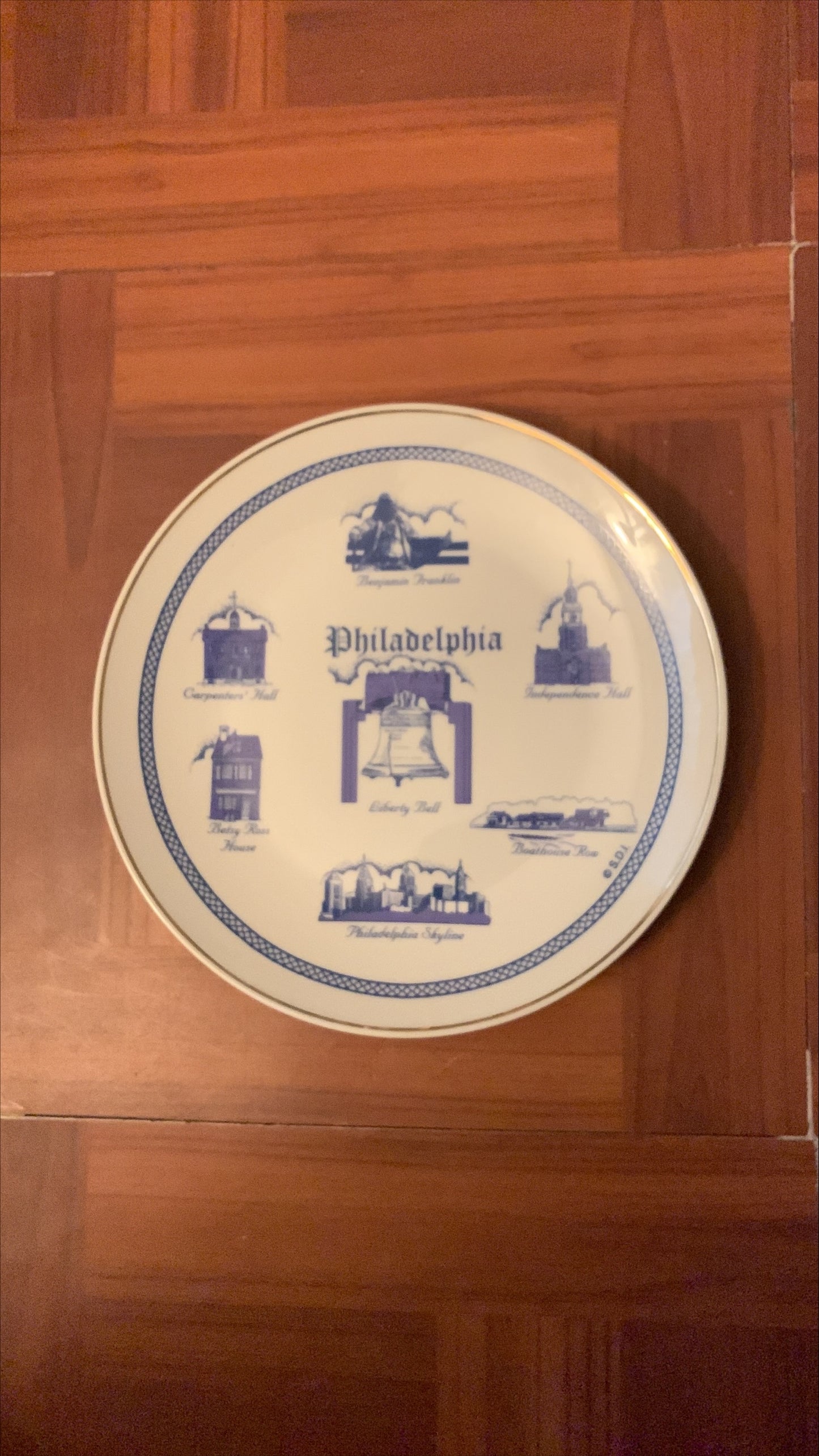 Philadelphia Souvenir Plate