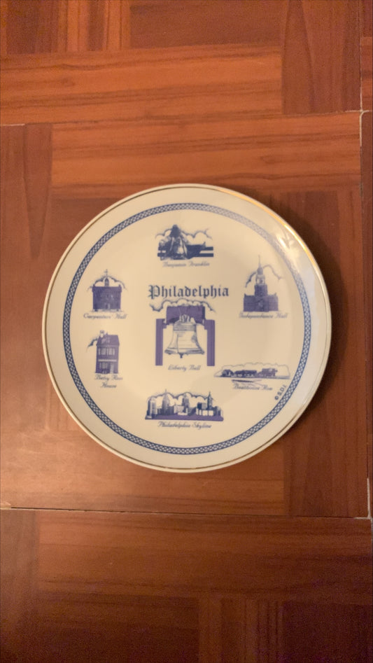 Philadelphia Souvenir Plate