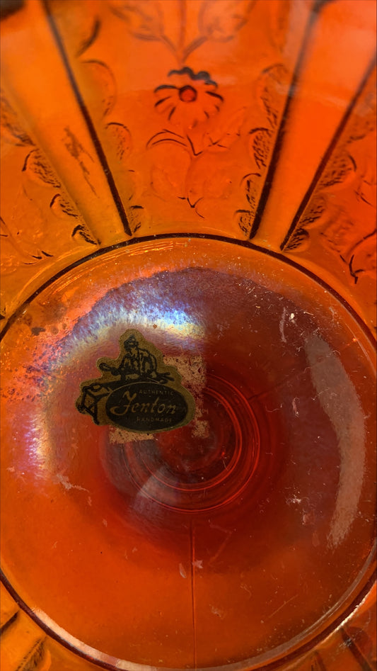 Fenton Orange Carnival Glass